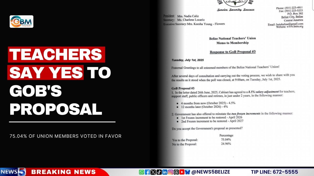 Teachers Say Yes to GOB's Proposal