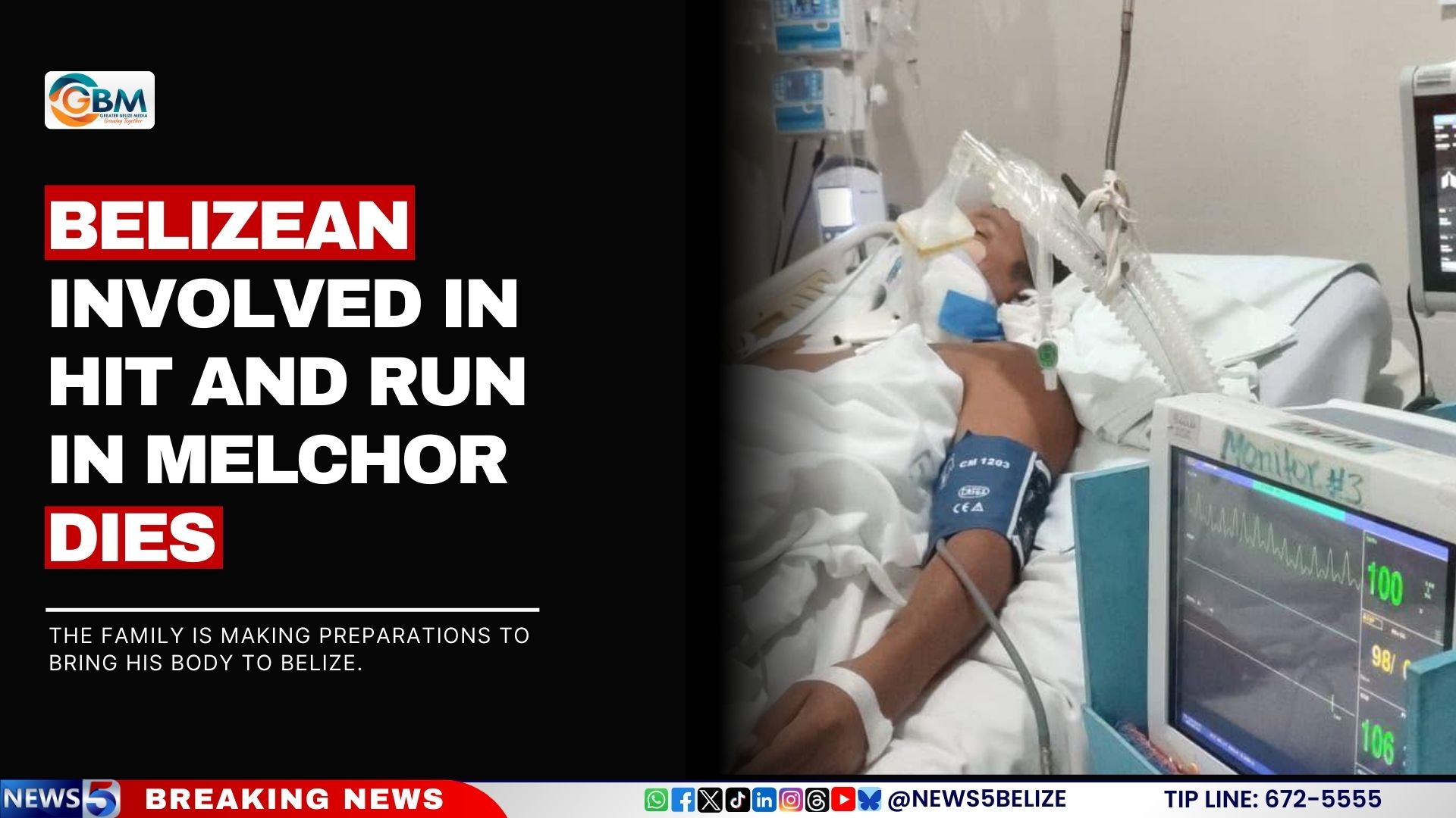 Belizean Involved in Hit and Run in Melchor Dies