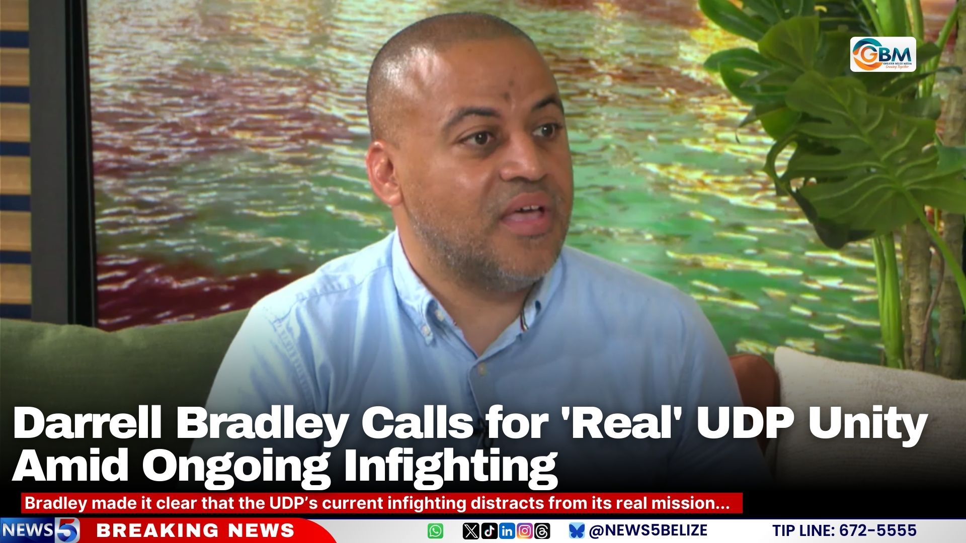 Darrell Bradley Calls for 'Real' UDP Unity Amid Ongoing Infighting