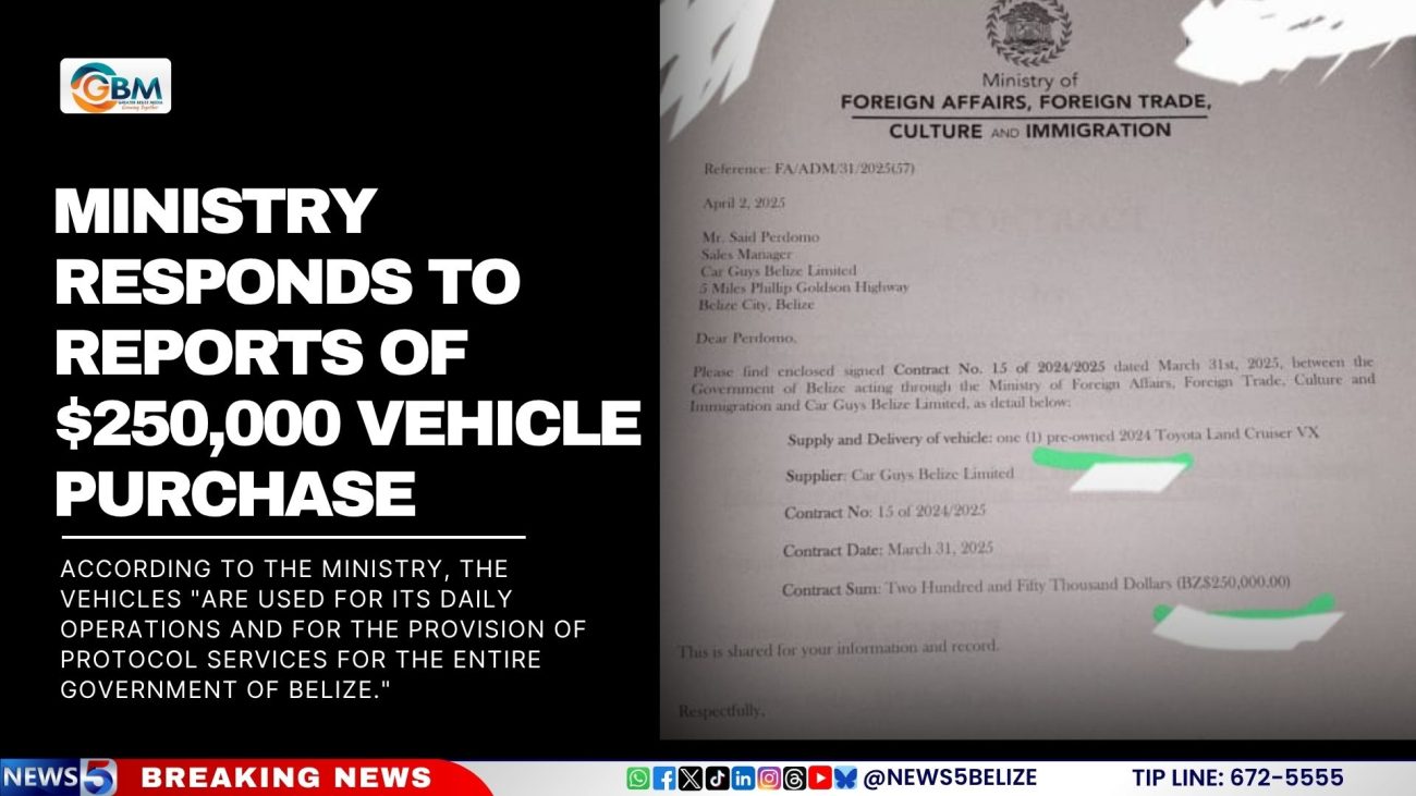 Ministry Responds to Reports of $250,000 Vehicle Purchase