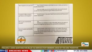 Belize Tax Department Transitions to SARA: "No One to Lose Jobs"