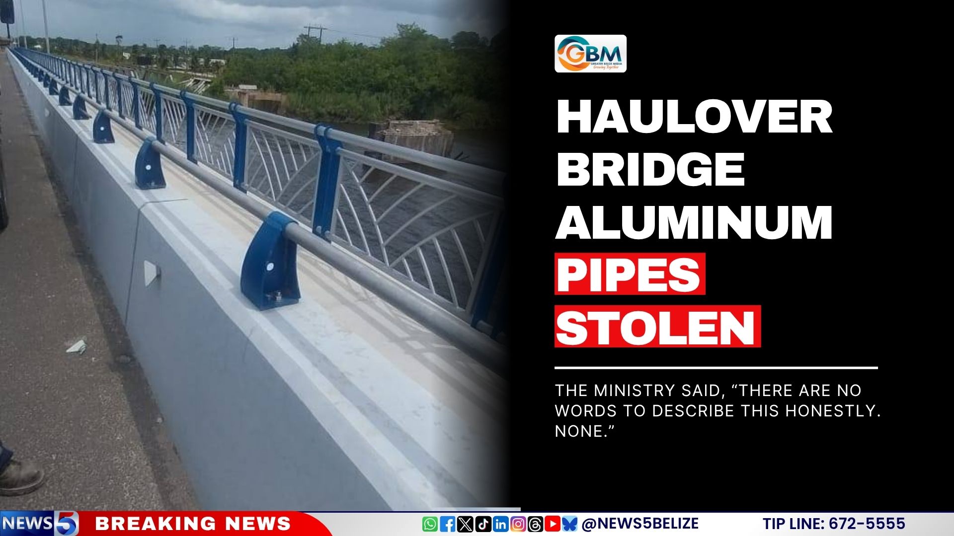 Haulover Bridge Aluminum Pipes Stolen