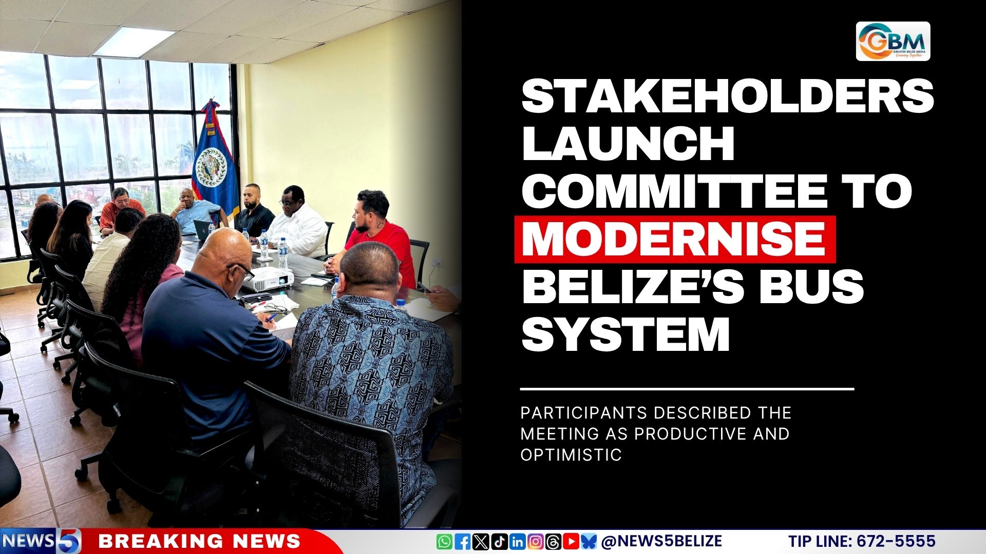 Stakeholders Launch Committee to Modernise Belize’s Bus System