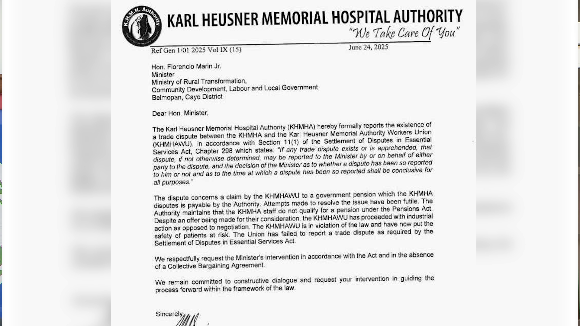 Ministry of Labor Steps in to Resolve KHMH Trade Dispute