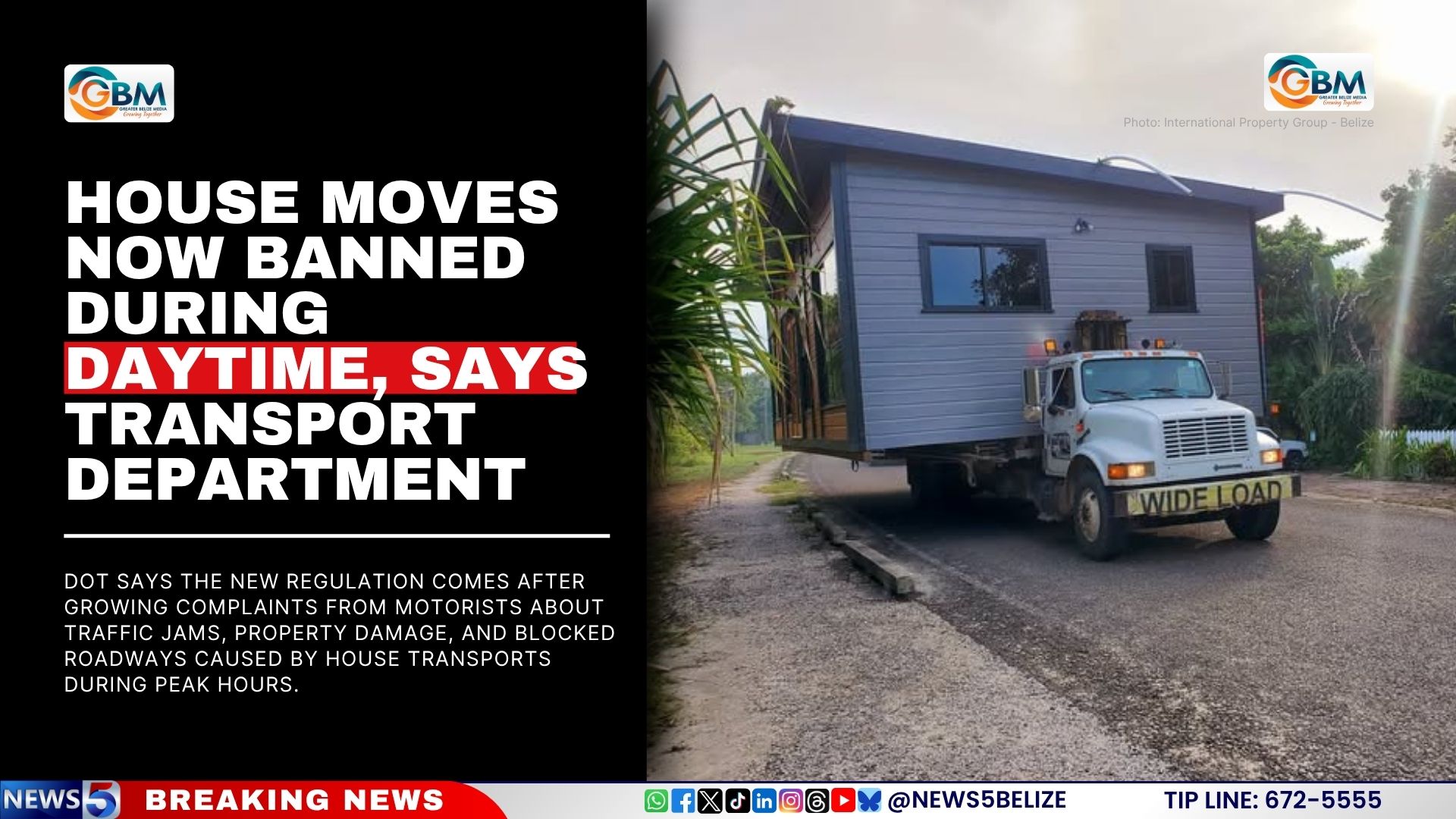 House Moves Now Banned During Daytime, Says Transport Department