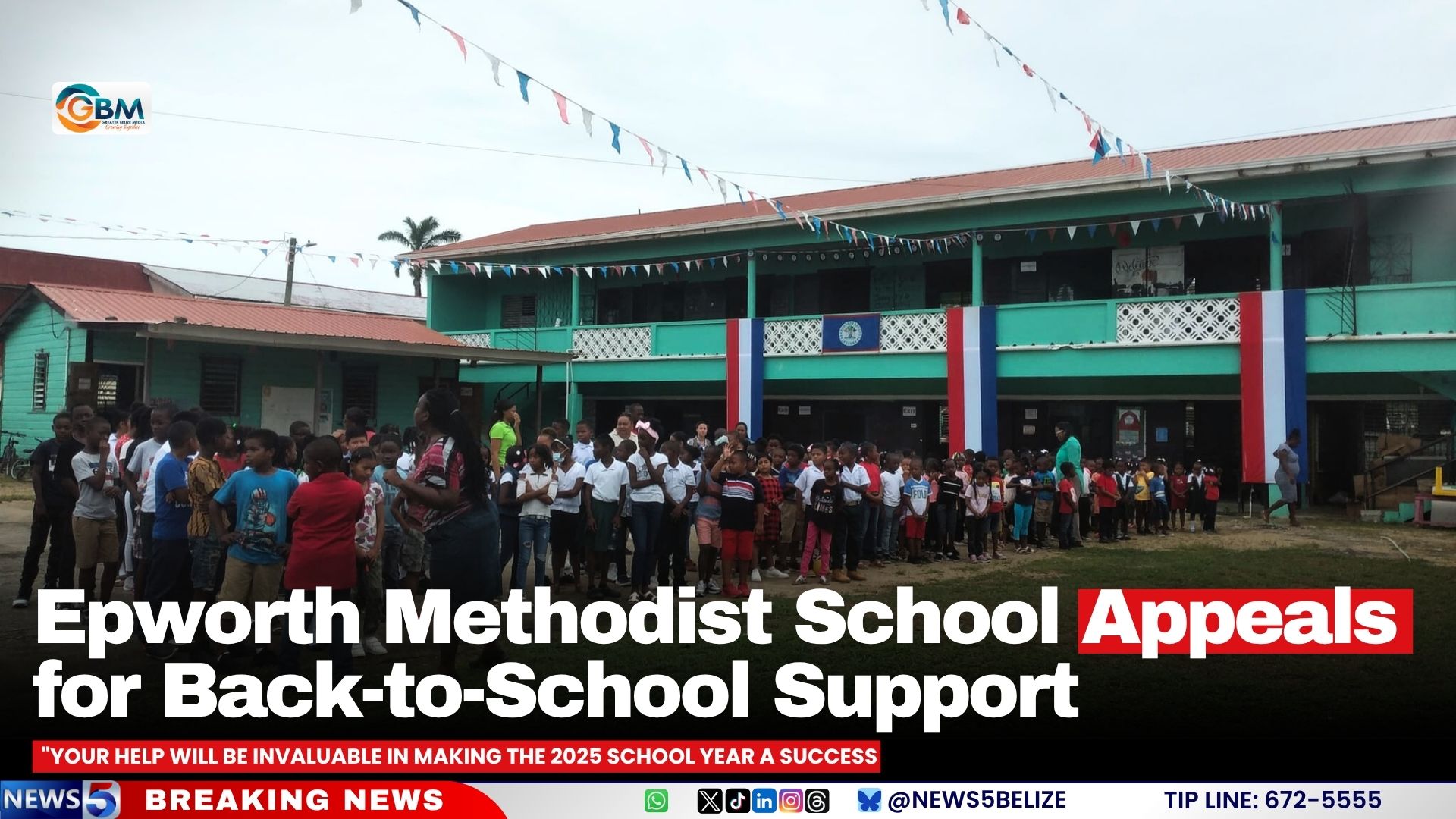 Epworth Methodist School Appeals for Back-to-School Support