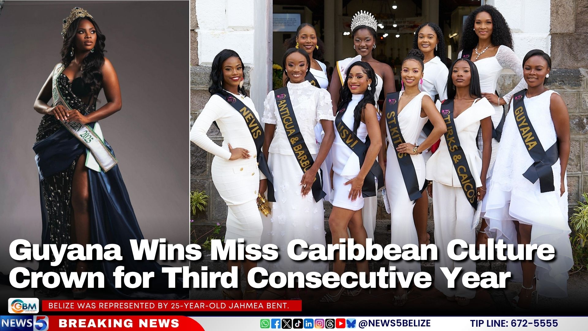 Guyana Wins Miss Caribbean Culture Crown for Third Consecutive Year