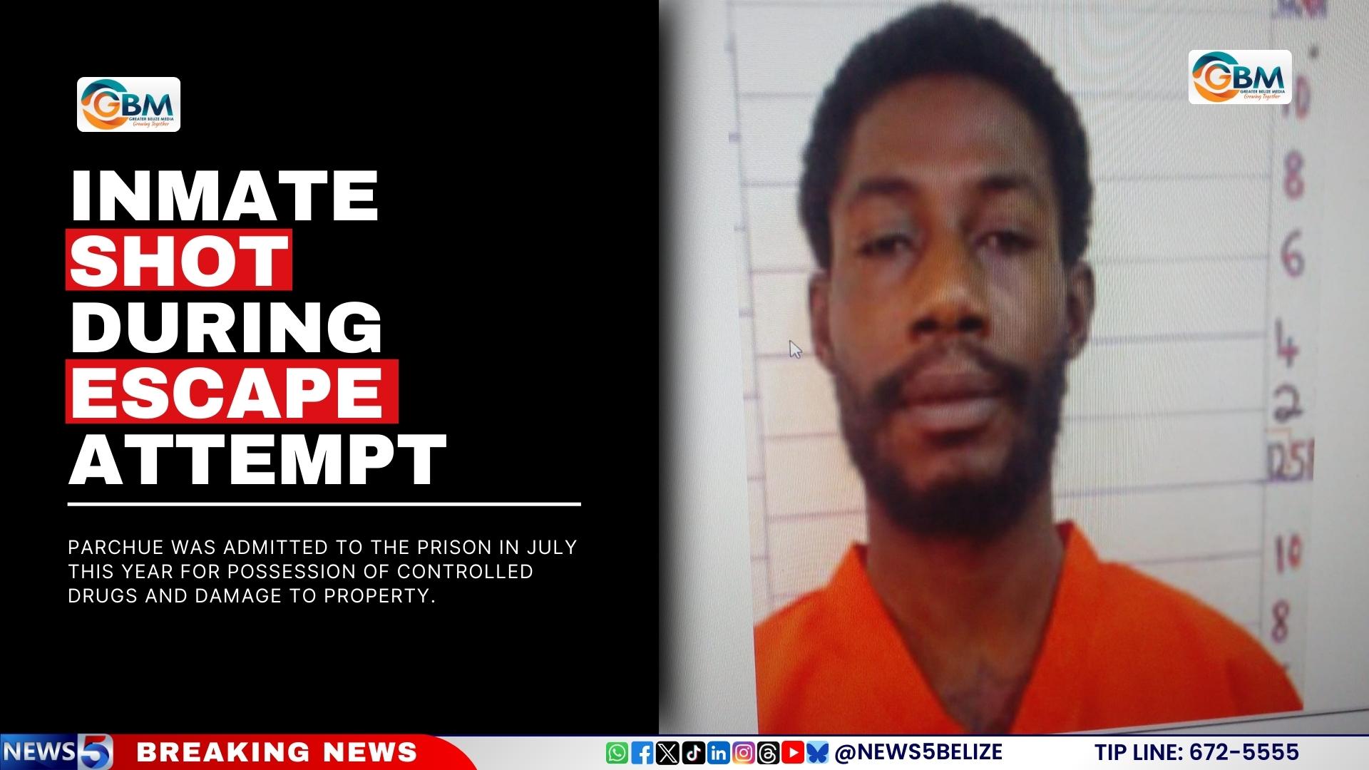 Inmate Shot During Escape Attempt