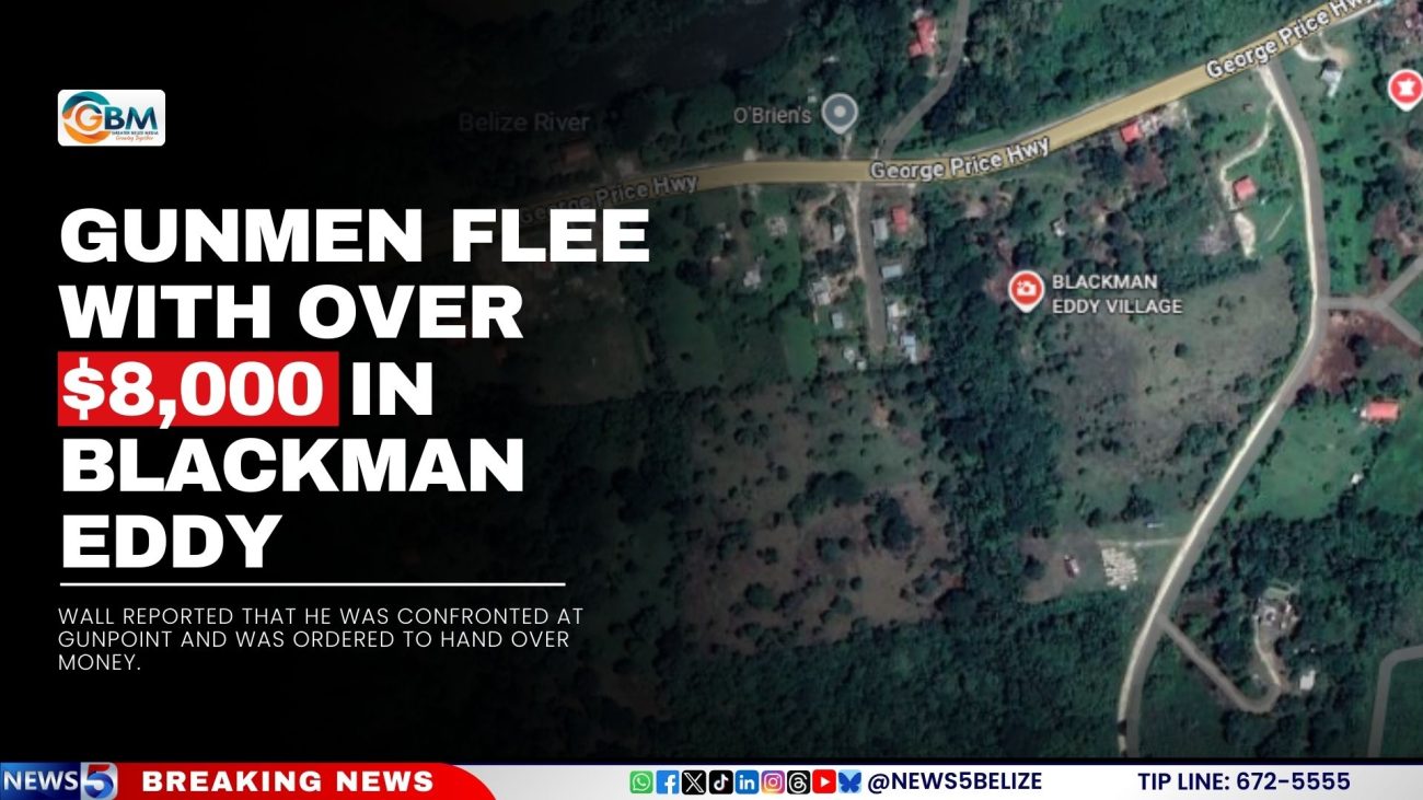 Gunmen Flee with Over $8,000 in Blackman Eddy