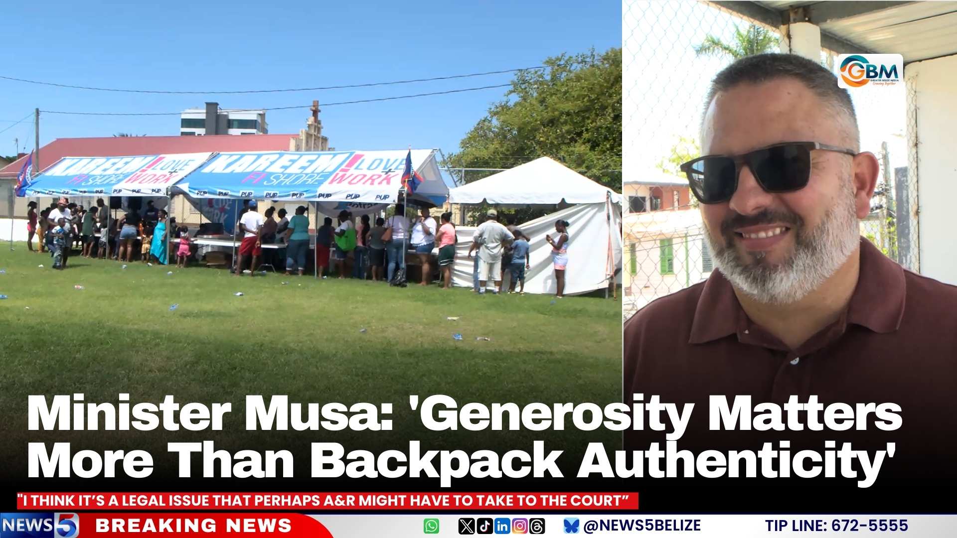 Minister Musa: 'Generosity Matters More Than Backpack Authenticity'
