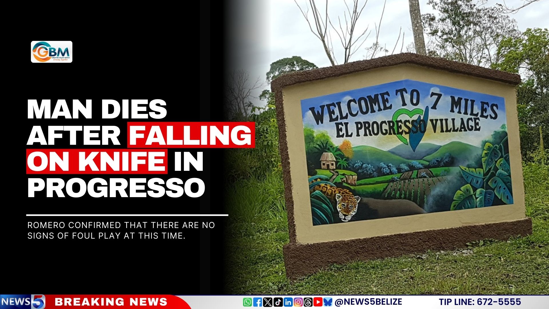 Man Dies After Falling on Knife in Progresso