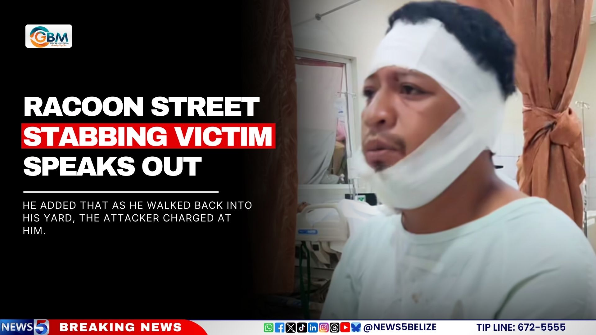 Racoon Street Stabbing Victim Speaks Out