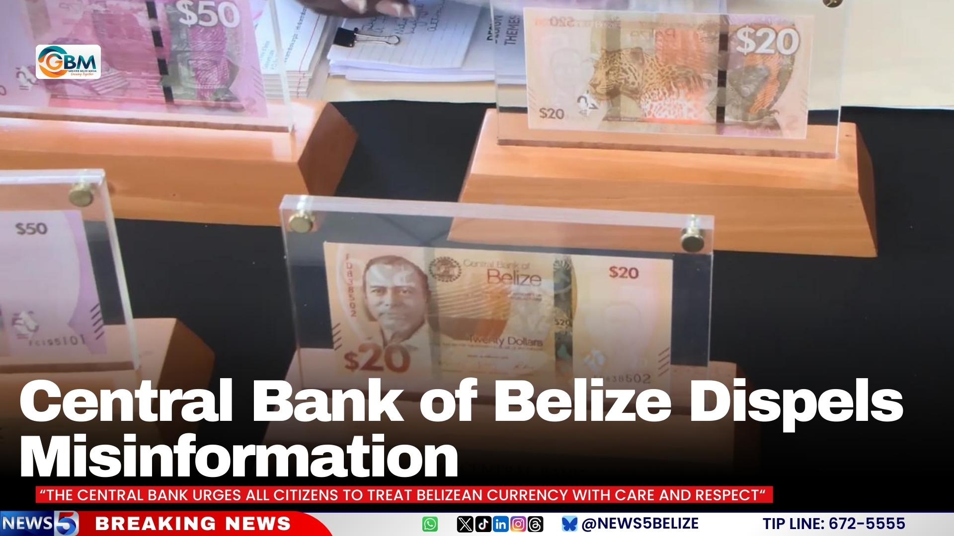Central Bank of Belize Dispels Misinformation