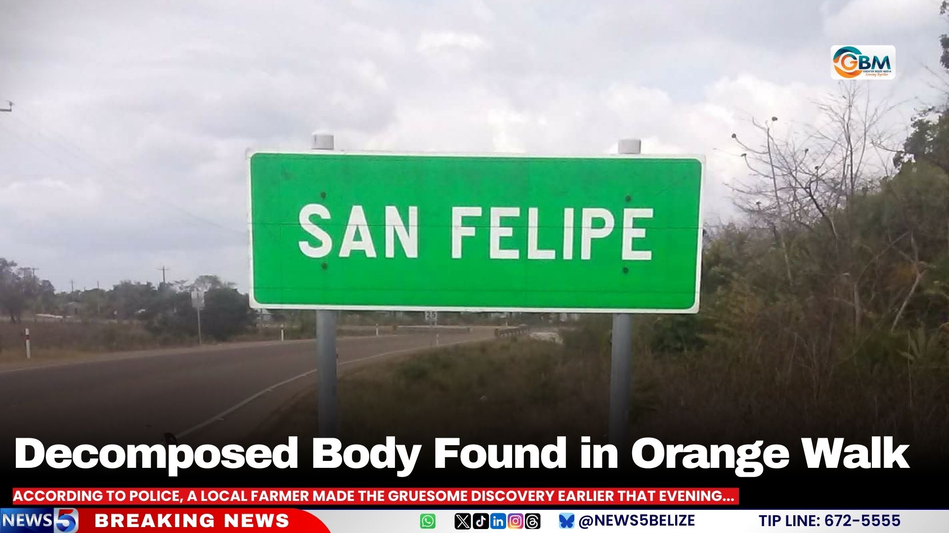 Decomposed Body Found in Orange Walk