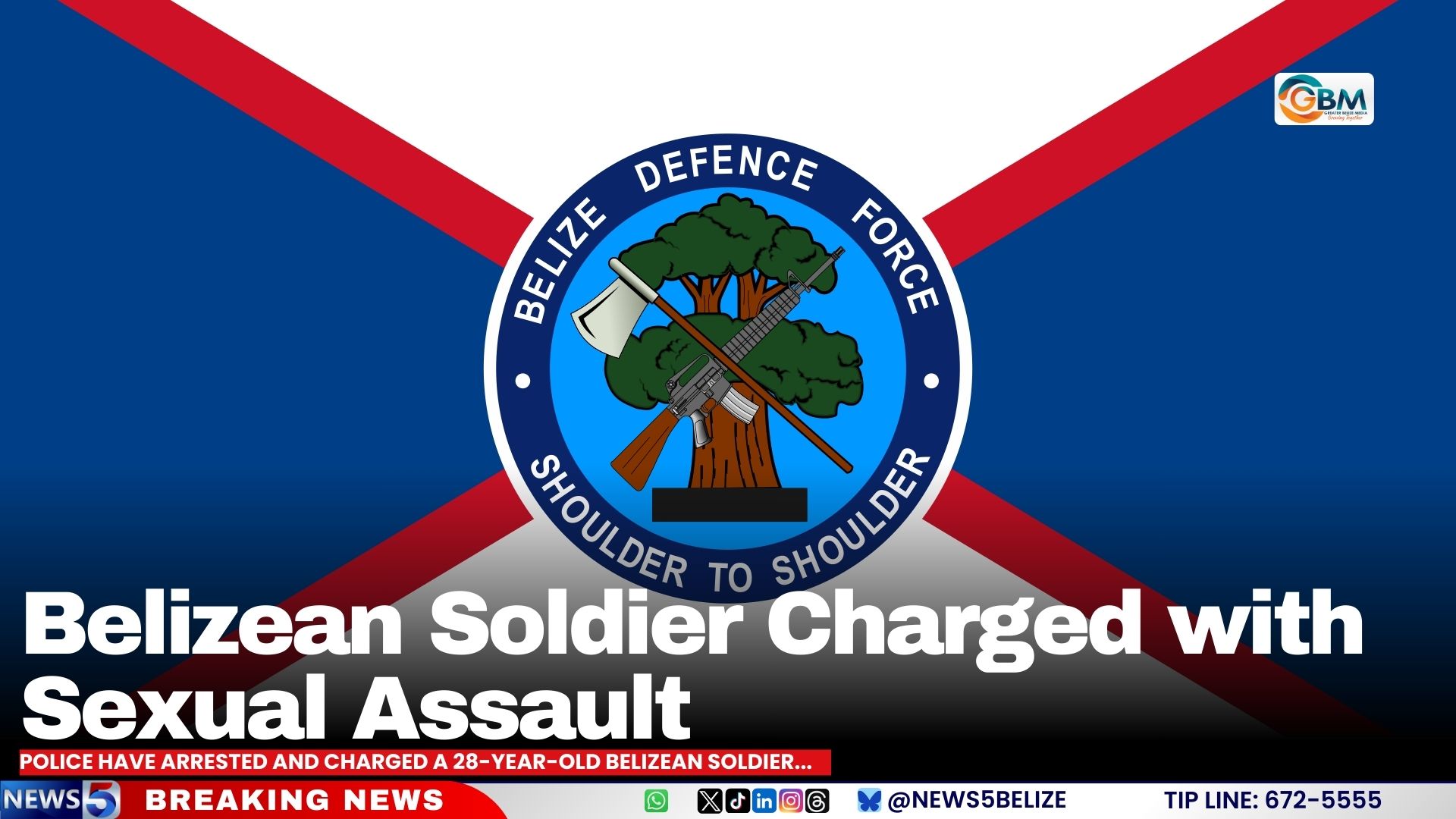 Belizean Soldier Charged with Sexual Assault