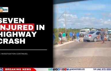 Seven Injured in Highway Crash