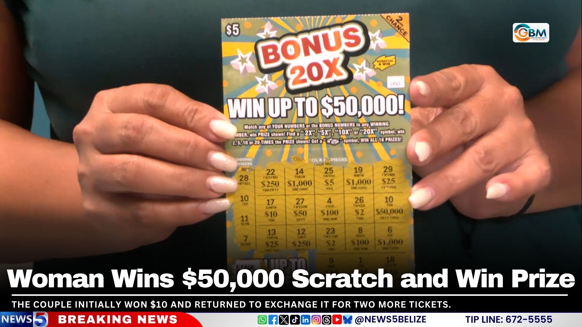 Woman Wins $50,000 Scratch and Win Prize