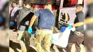 Body being transported in San Pedro