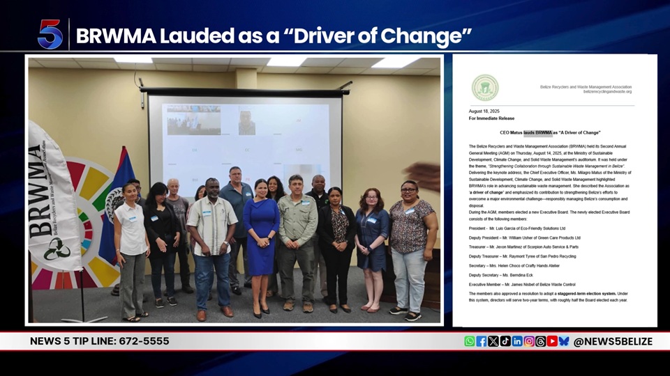 BRWMA Elects New Leaders, Pushes for Greener Belize