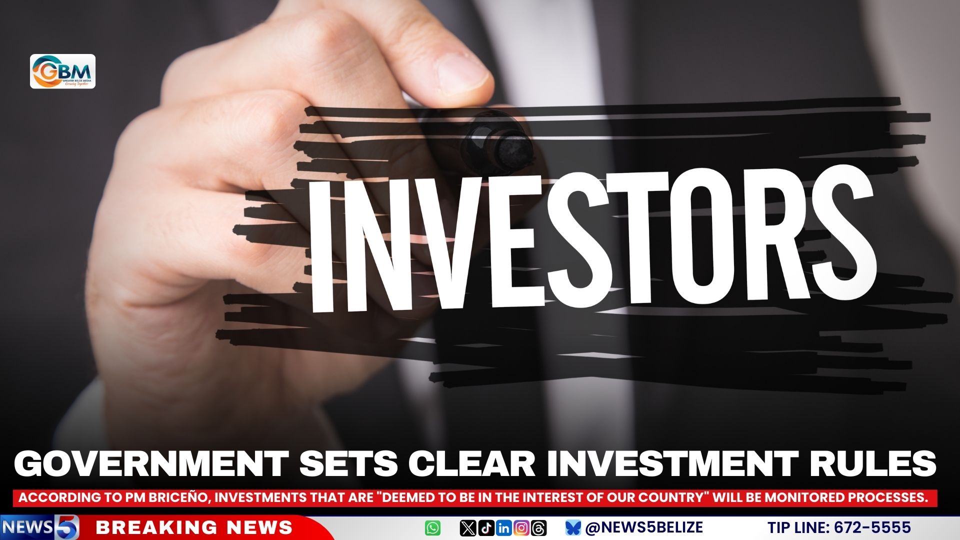 Government Sets Clear Investment Rules