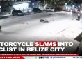Motorcycle Slams Into Cyclist in Belize City