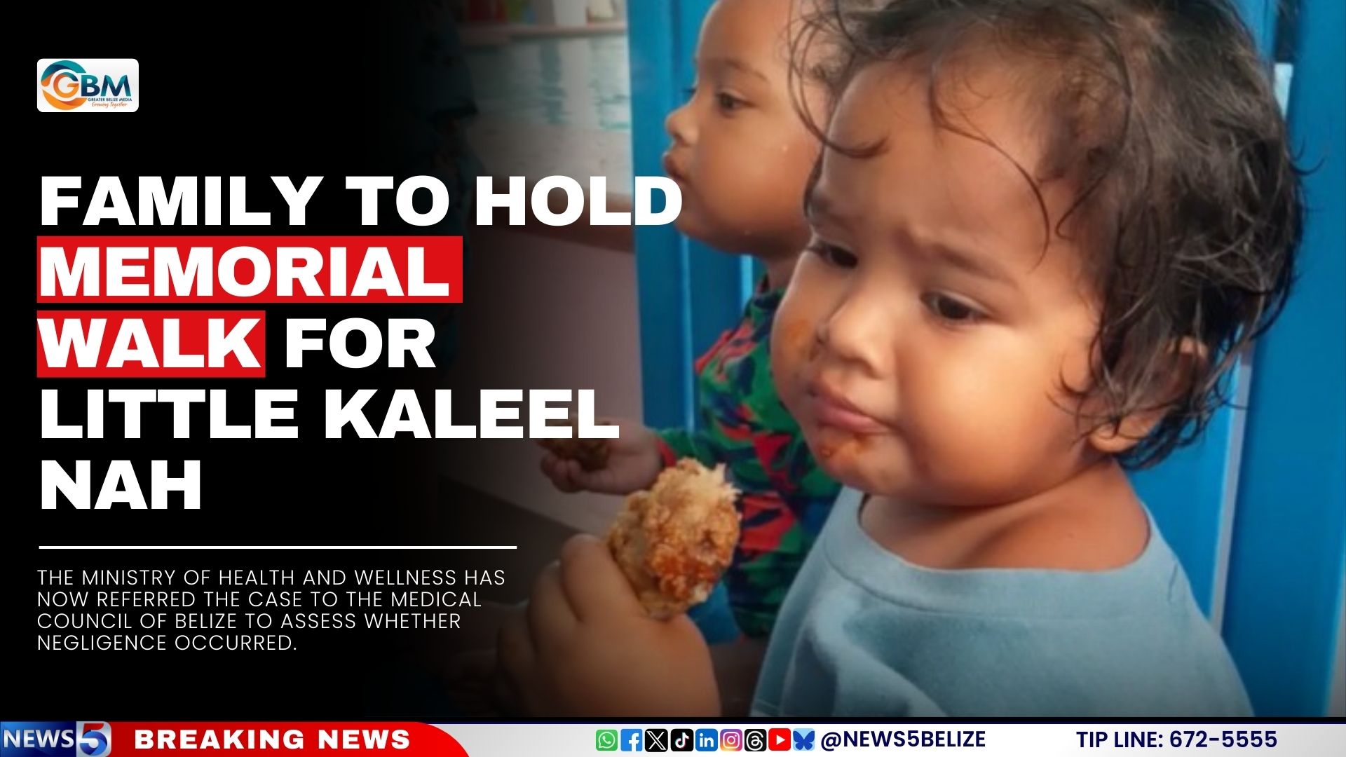 Family to Hold Memorial Walk for Little Kaleel Nah