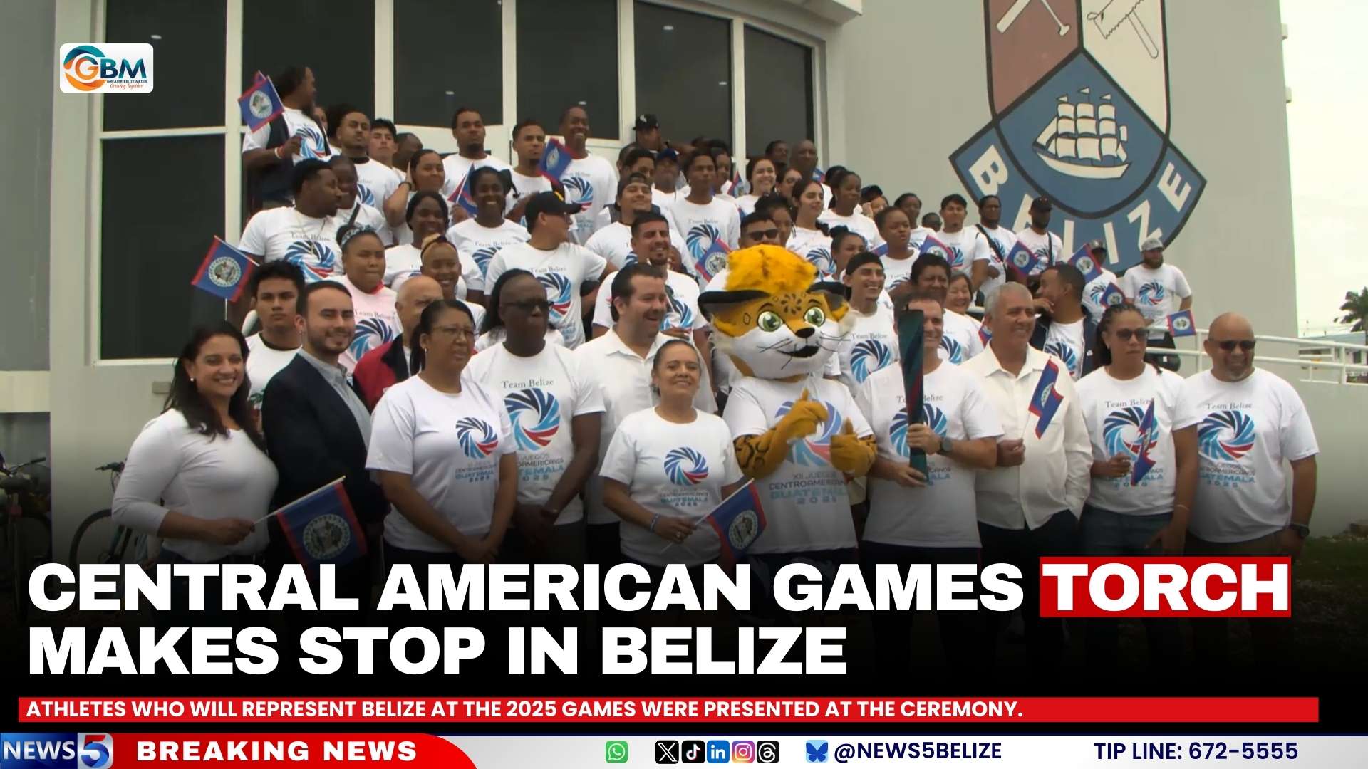 Central American Games Torch Makes Stop in Belize