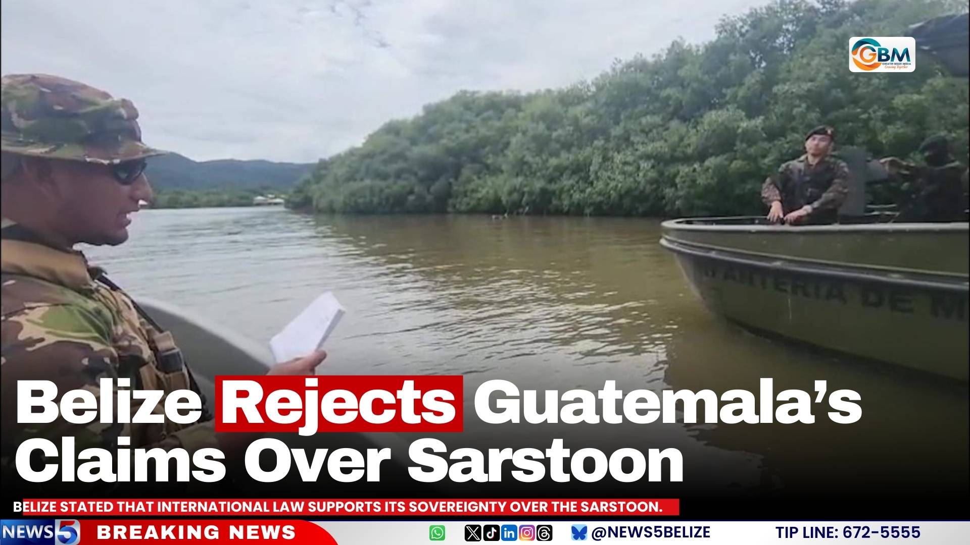 Belize Rejects Guatemala’s Claims Over Sarstoon