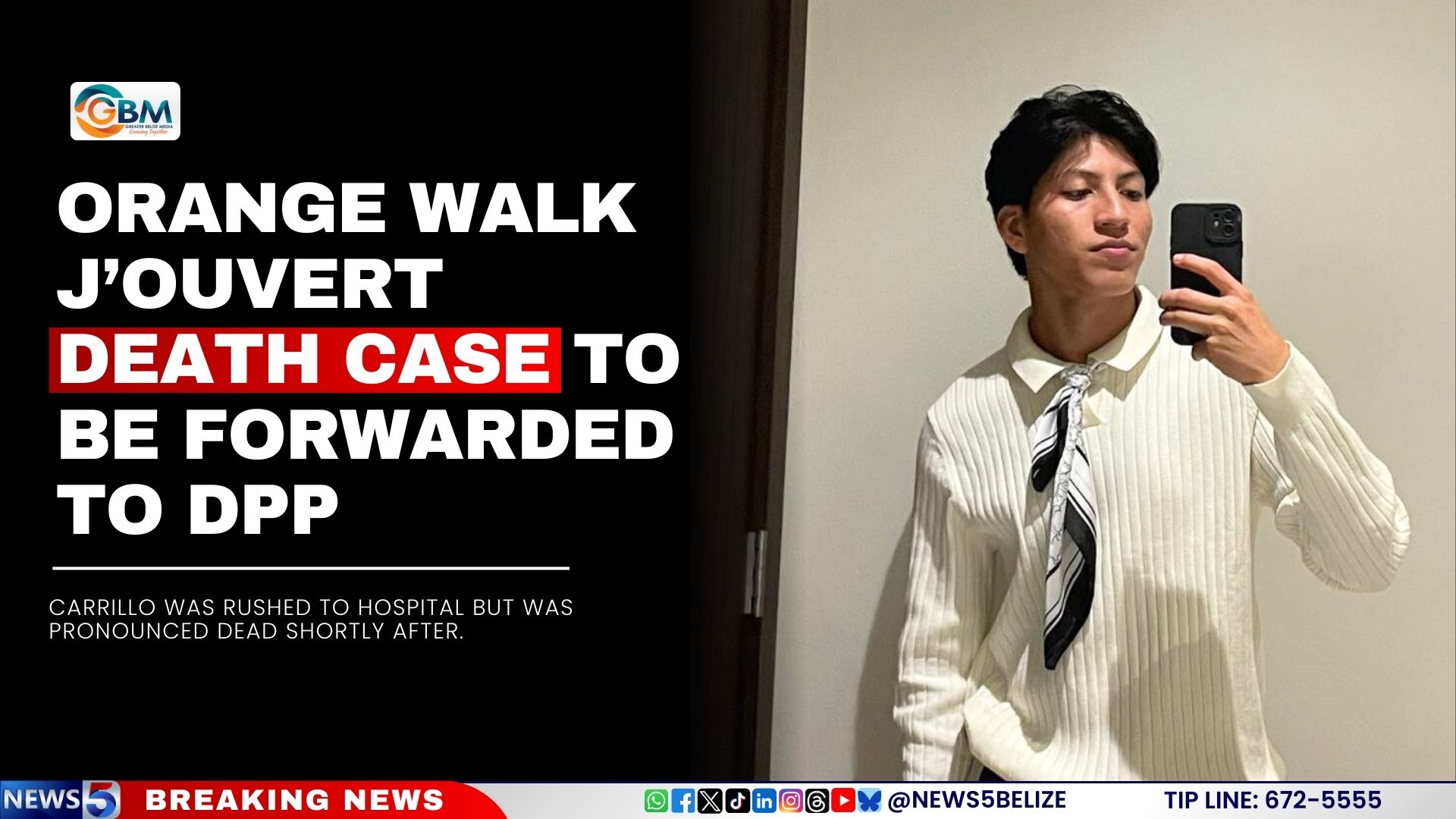 Orange Walk J’ouvert Death Case to Be Forwarded to DPP