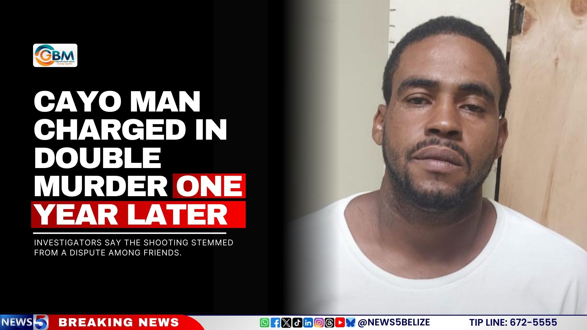 Cayo Man Charged in Double Murder One Year Later