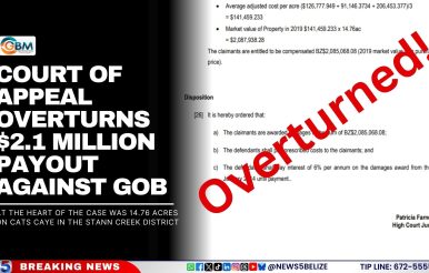 Court of Appeal Overturns $2.1 Million Payout Against GOB