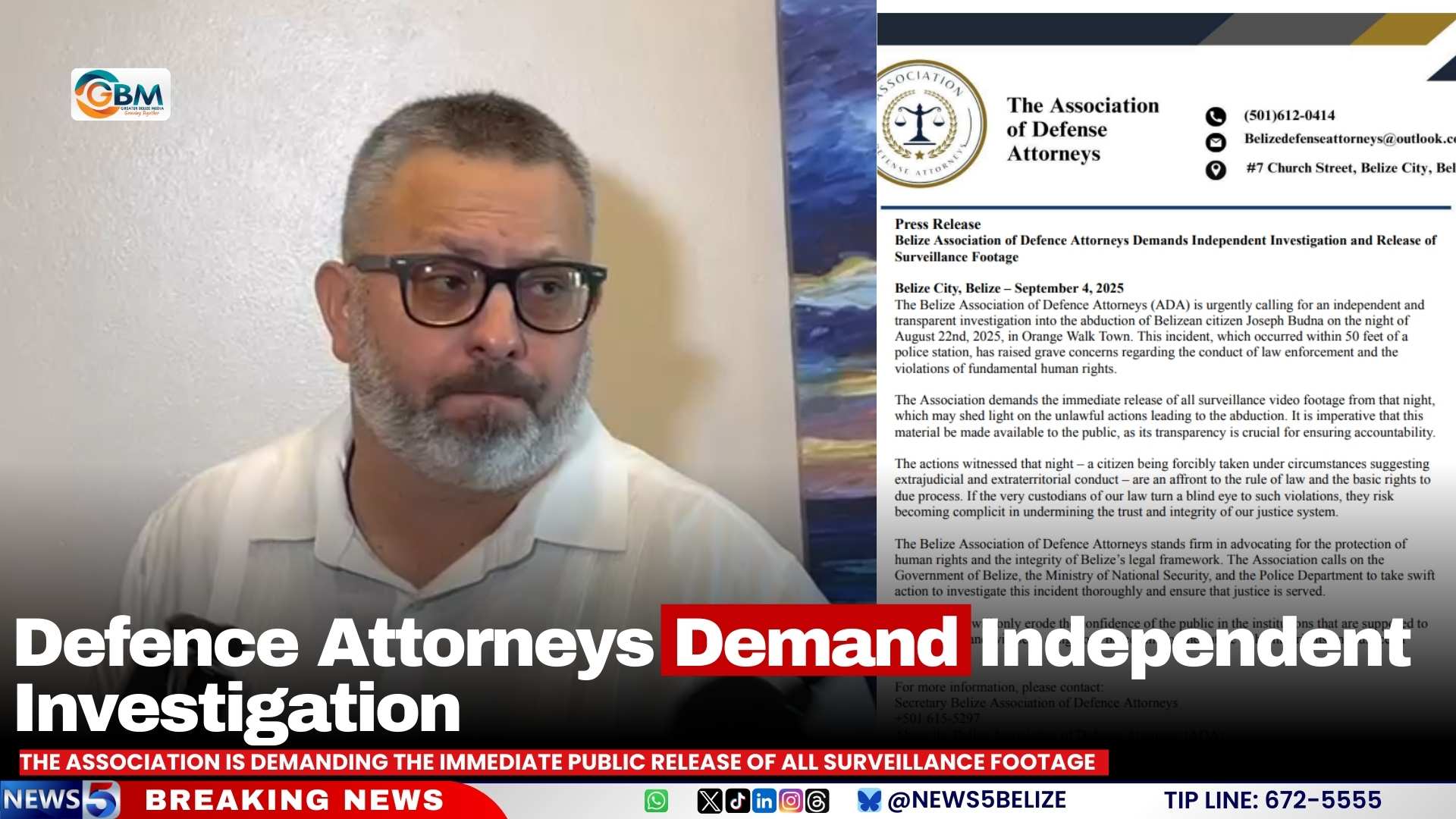 Defence Attorneys Demand Independent Investigation