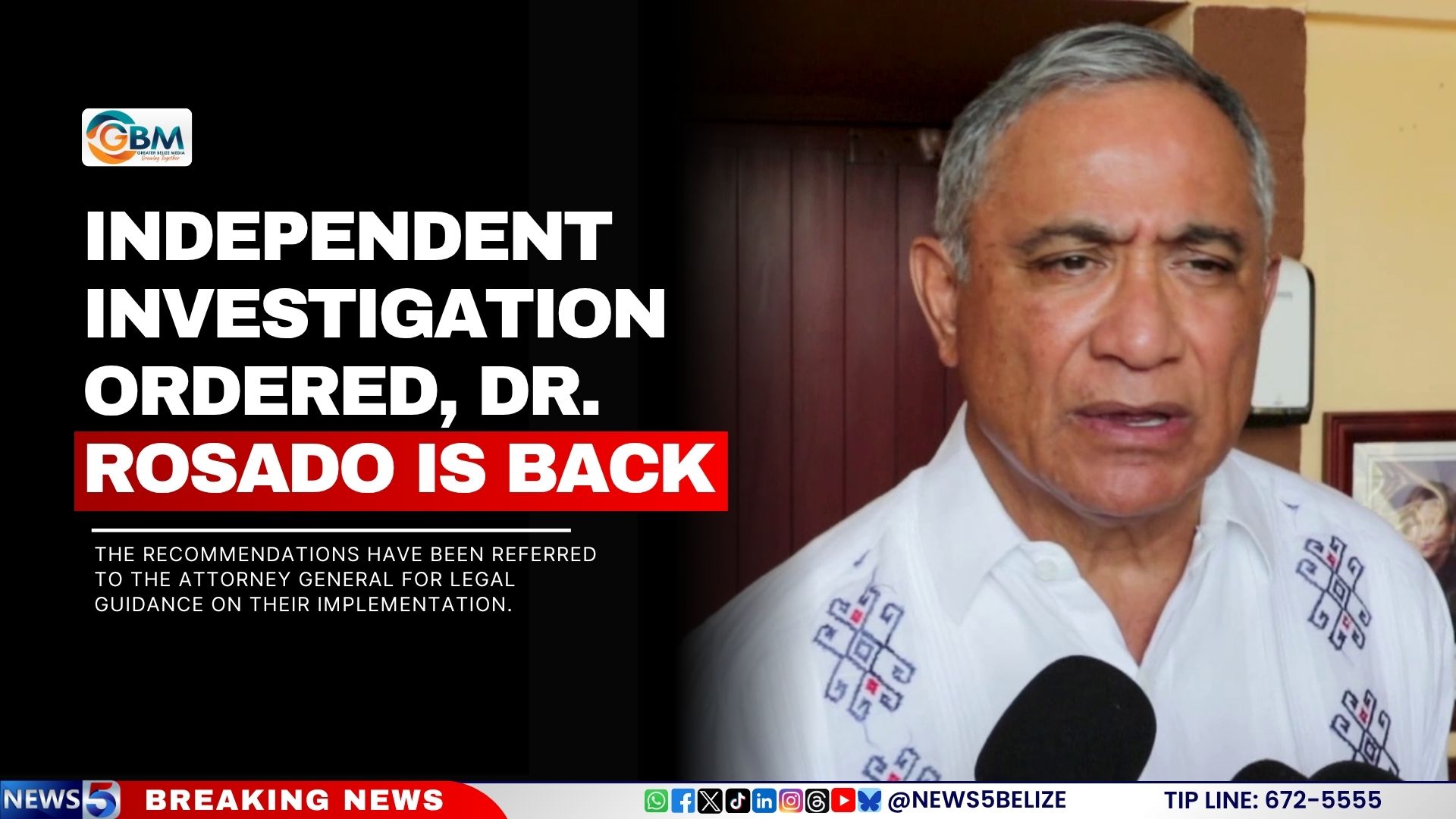 Independent Investigation ordered, Dr. Rosado is Back