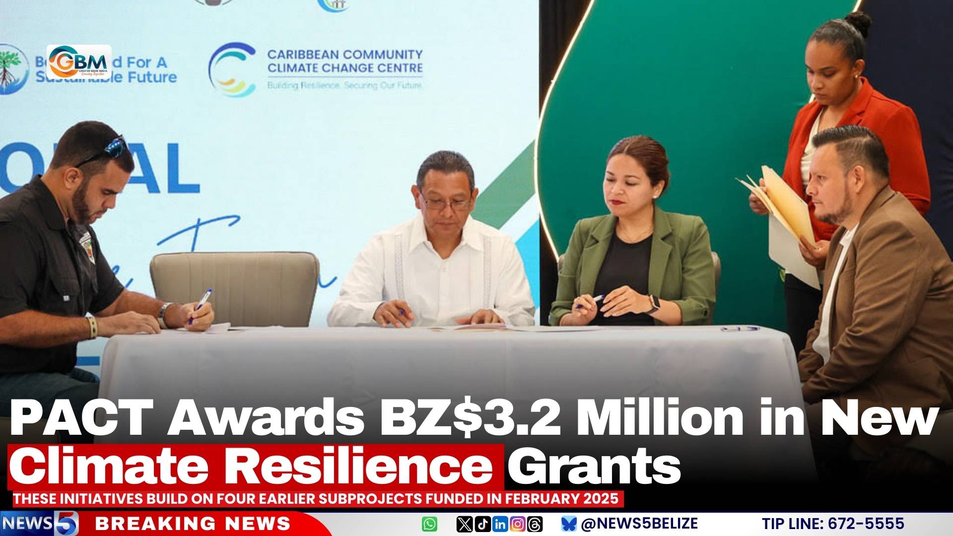 PACT Awards BZ$3.2 Million in New Climate Resilience Grants