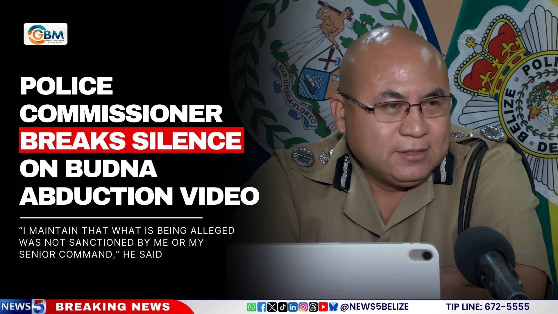 Police Commissioner Breaks Silence on Budna Abduction Video