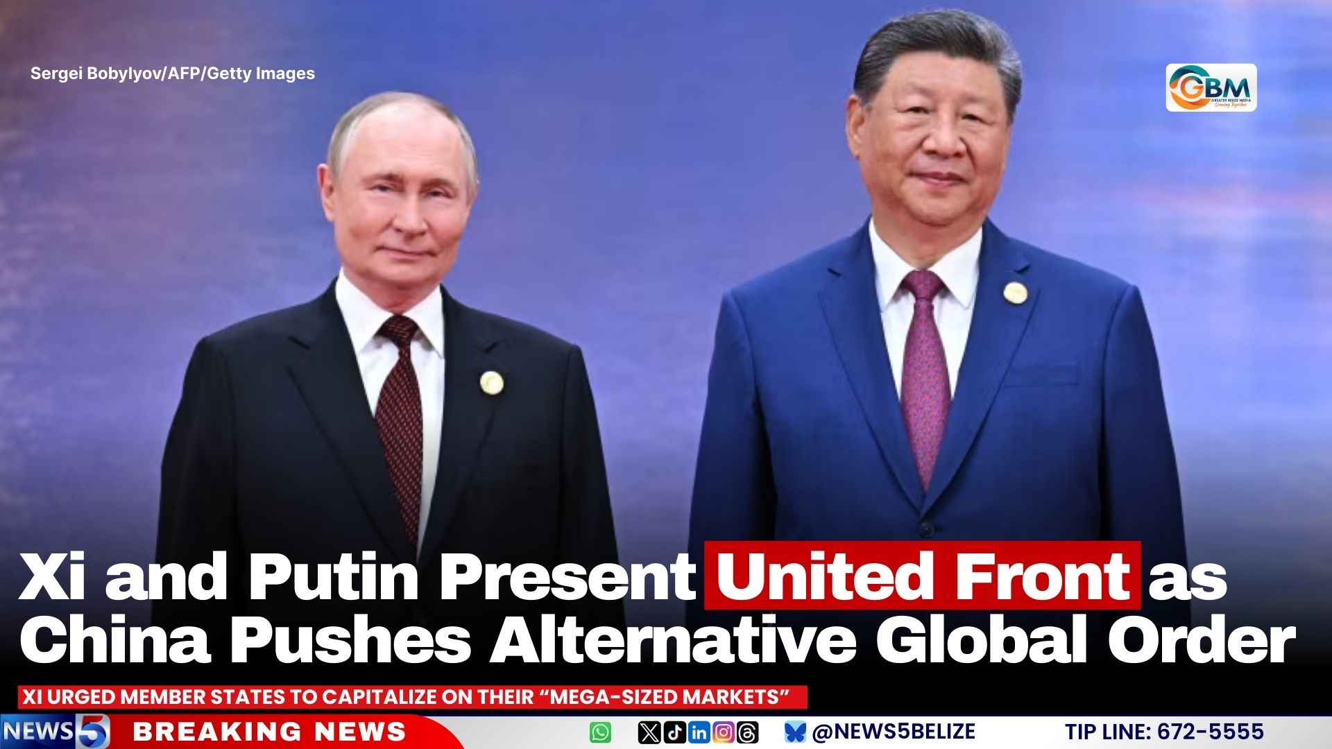 Xi and Putin Present United Front as China Pushes Alternative Global Order