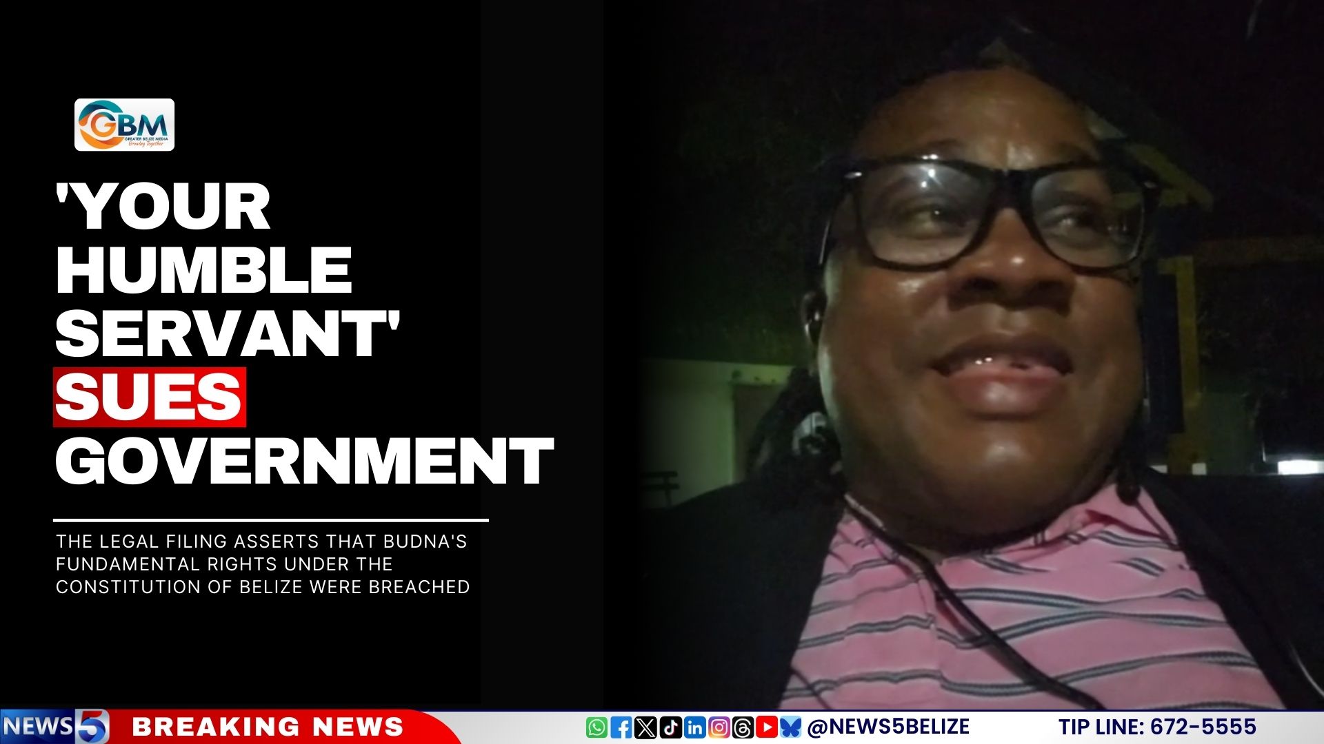 'Your Humble Servant' Sues Government