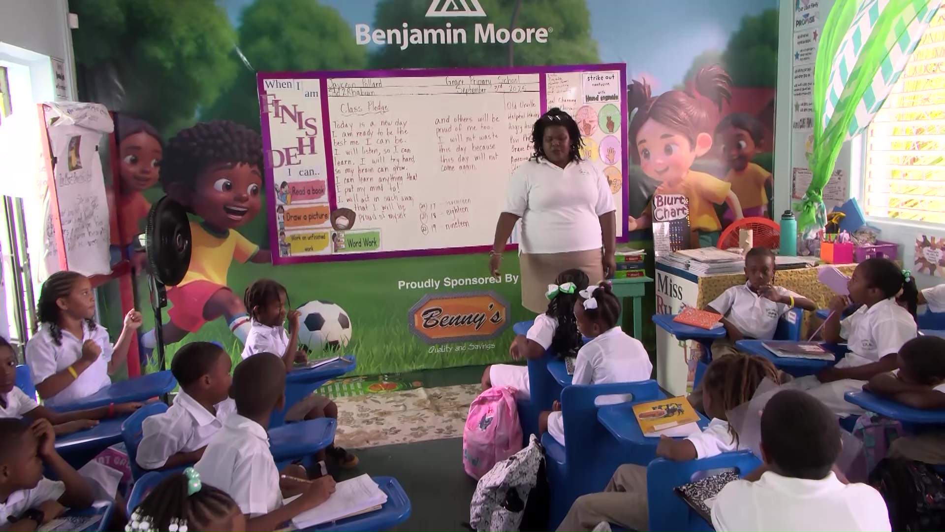 Benny’s Gives Grace Primary a Fresh Start with Classroom Makeover