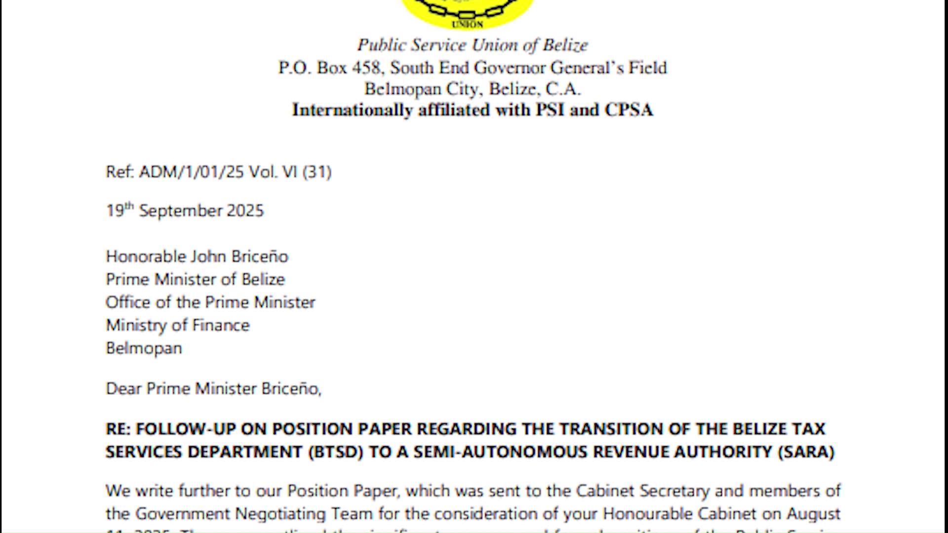 PSU Issues Ultimatum to Government Over Tax Department Crisis