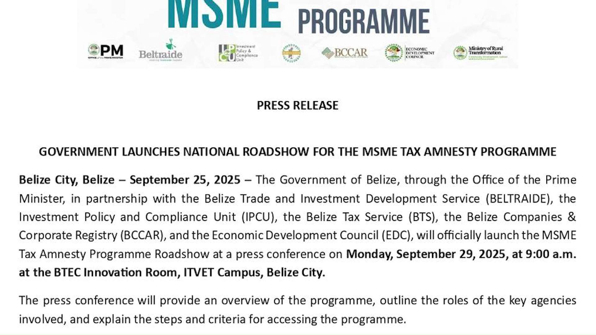 One Year Tax Break for MSMEs: Government Launches Amnesty Program