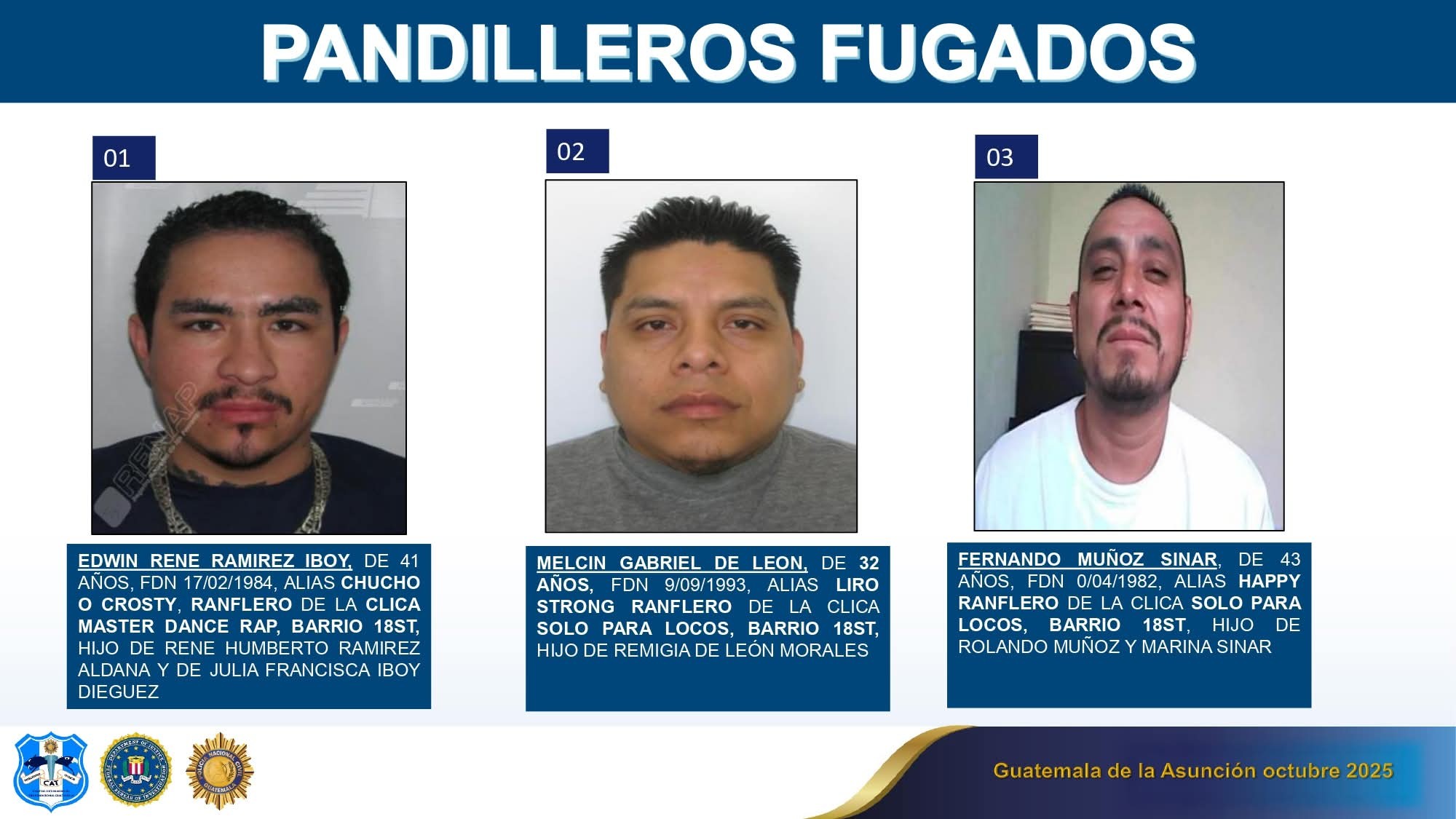 Alerta en Belize por fuga de pandilleros guatemaltecos