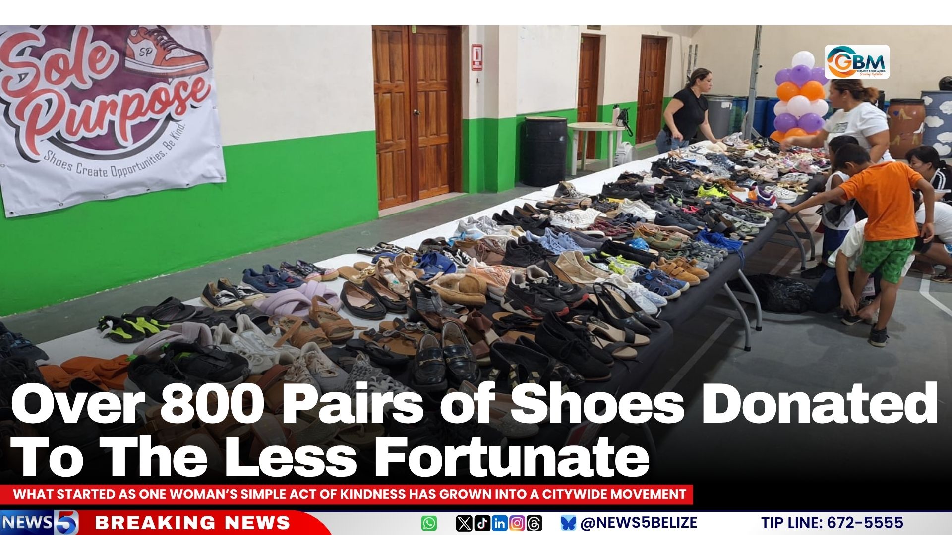 Over 800 Pairs of Shoes Donated To The Less Fortunate