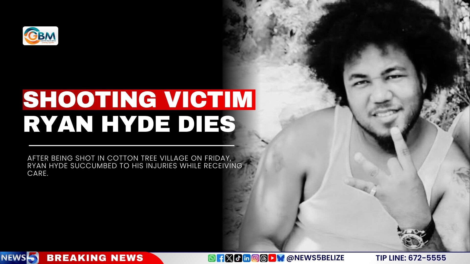 Shooting Victim Ryan Hyde Dies