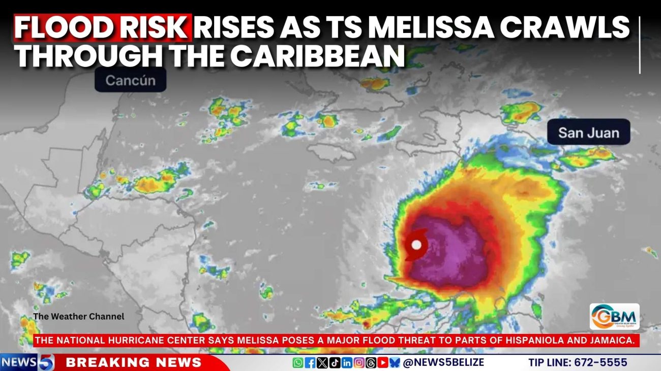 Flood Risk Rises as TS Melissa Crawls Through the Caribbean