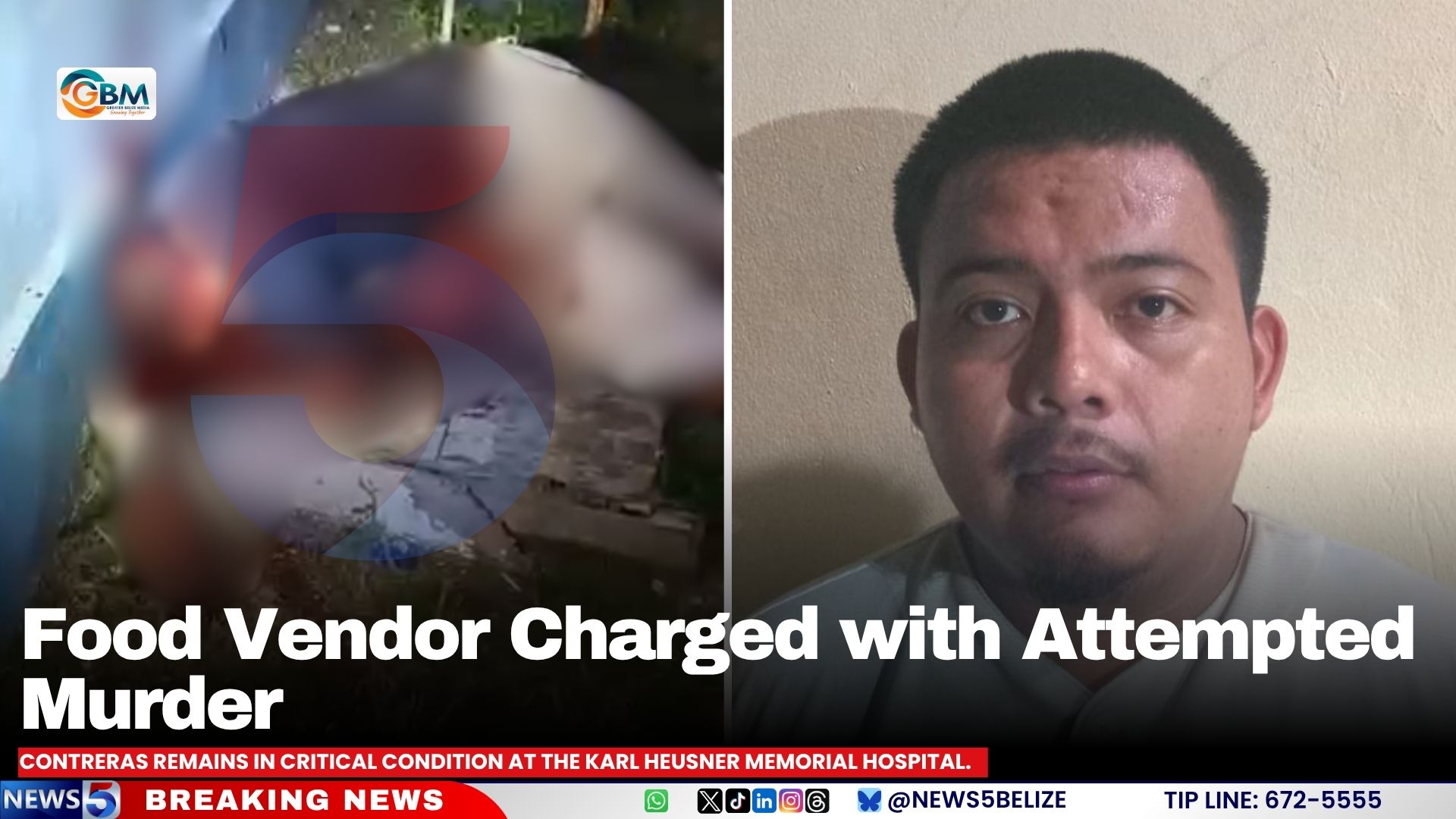 Food Vendor Charged with Attempted Murder