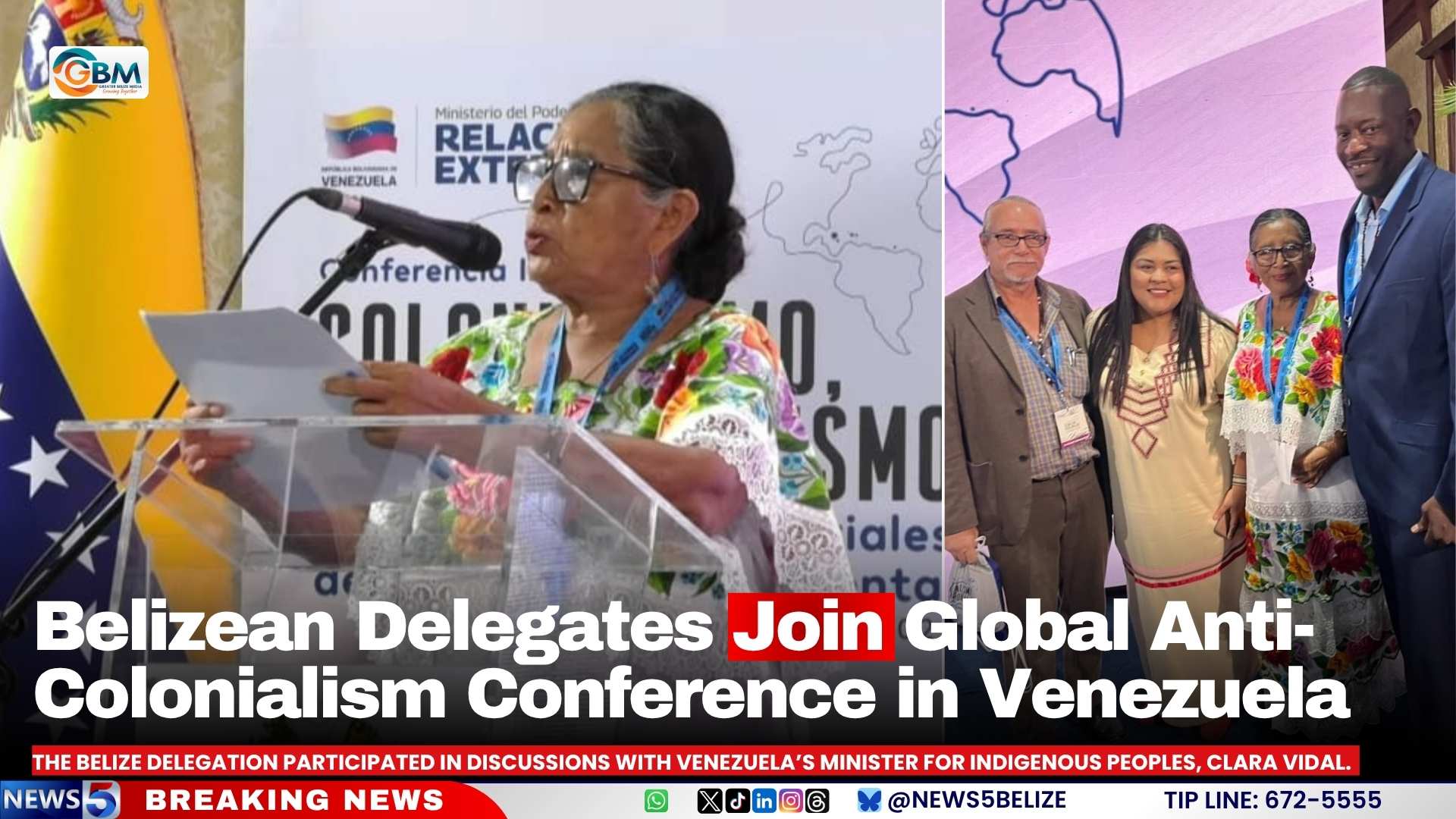 Belizean Delegates Join Global Anti-Colonialism Conference in Venezuela