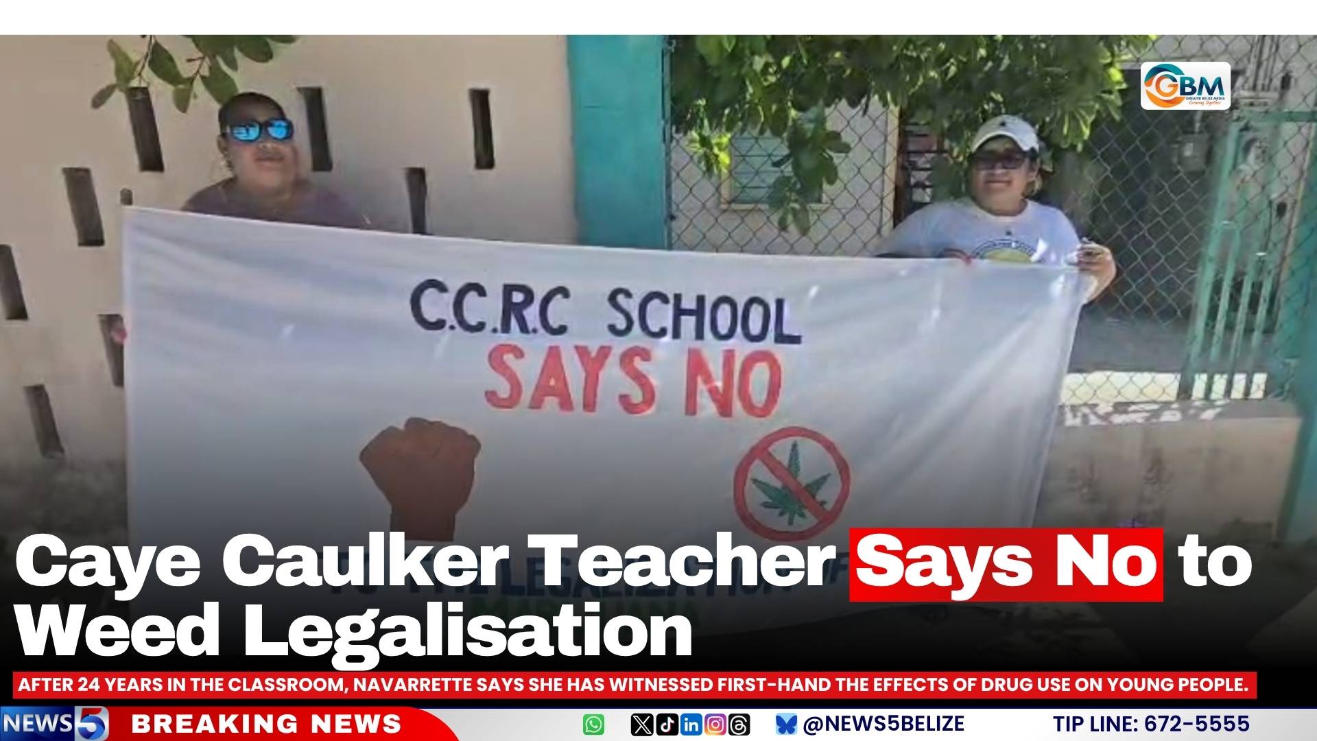 Caye Caulker Teacher Says No to Weed Legalisation