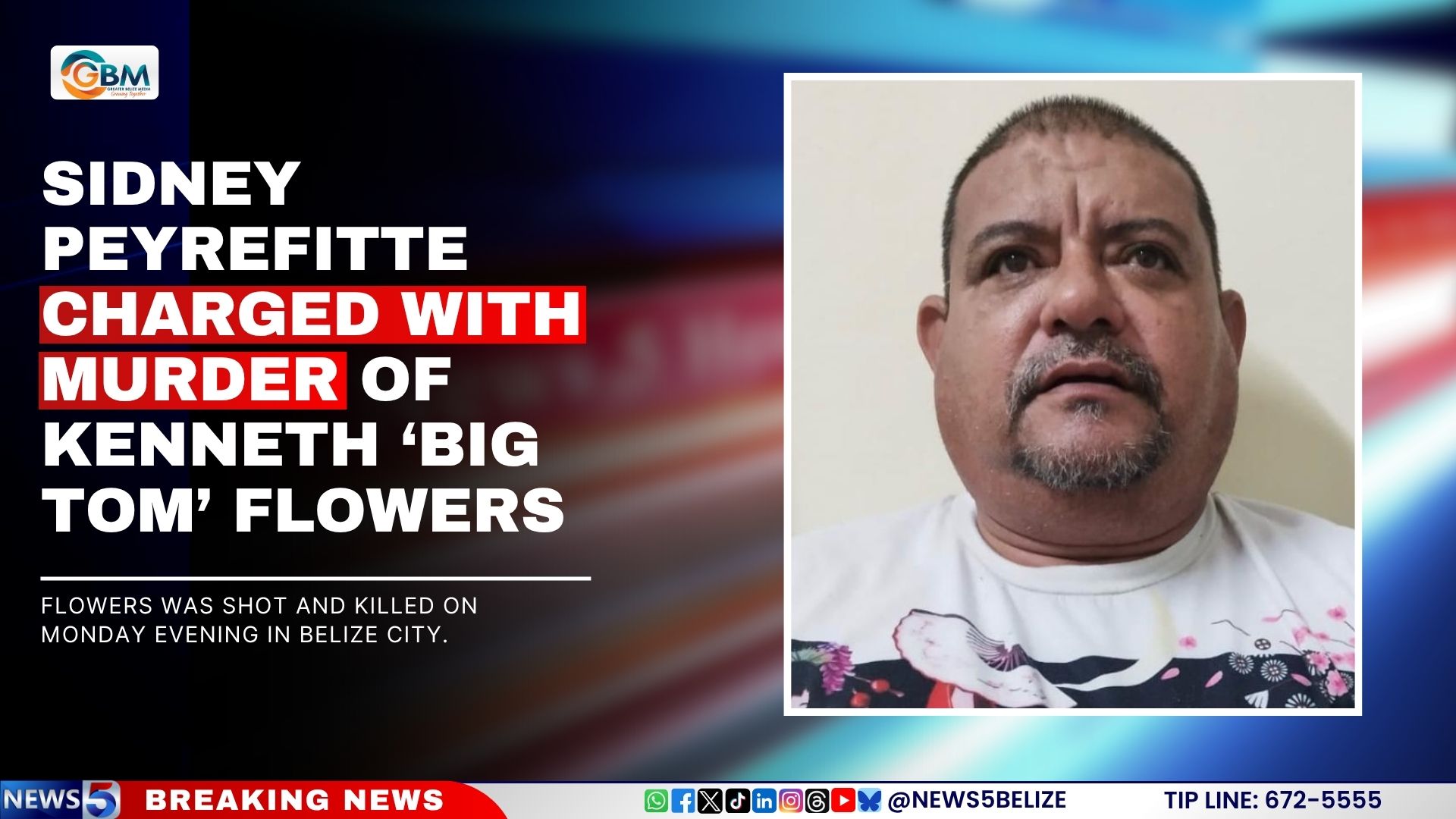 Sidney Peyrefitte Charged with Murder of Kenneth ‘Big Tom’ Flowers