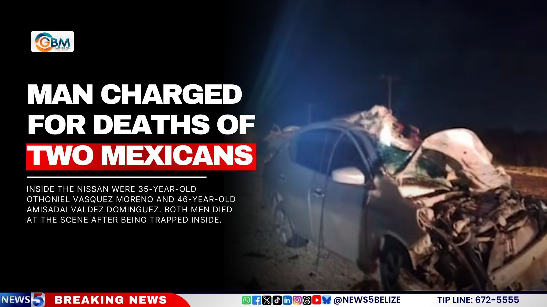 Man Charged for Deaths of two Mexicans