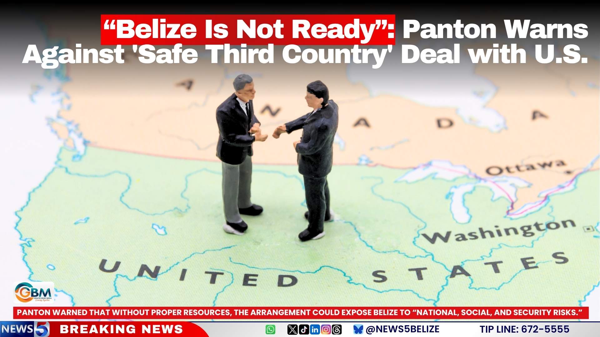 “Belize Is Not Ready”: Panton Warns Against 'Safe Third Country' Deal with U.S.